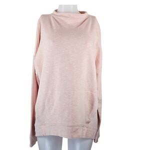 Duluth Trading Co Active Wear Heathered Pink Sweatshirt Women's XL